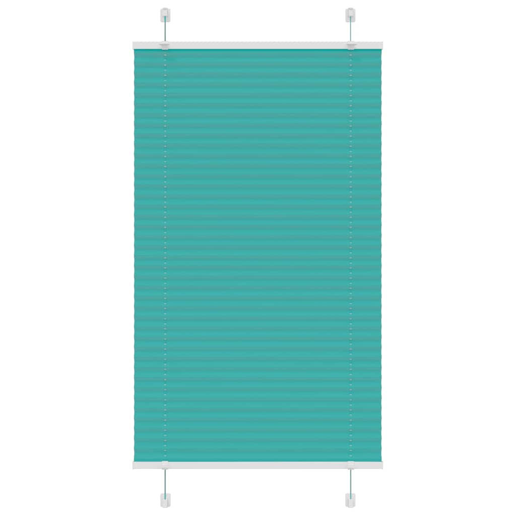 Tenda a rullo plissettata Vidaxx 80x100 cm larghezza tessuto 79,4 cm verde petrolio