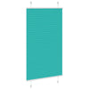 Tenda a rullo plissettata Vidaxx 80x100 cm larghezza tessuto 79,4 cm verde petrolio
