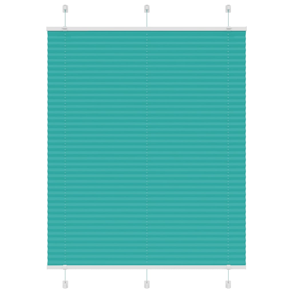 Tenda a rullo plissettata Vidaxx 105x100 cm larghezza tessuto 104,4 cm verde petrolio