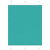 Vidaxl plissé rolgordijn 110x100 cm stofbreedte 109,4cm petrol groen