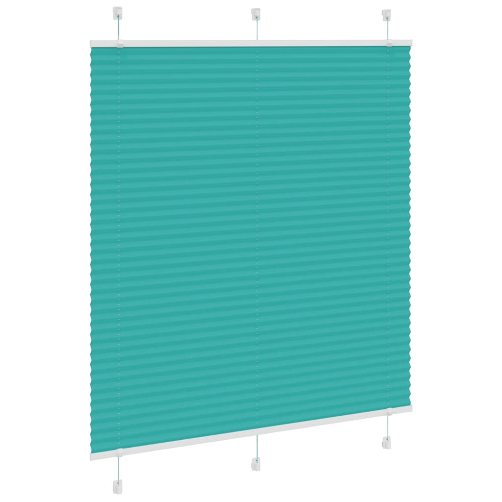 Tenda a rullo plissettata Vidaxx 115x100 cm larghezza tessuto 114,4 cm verde petrolio