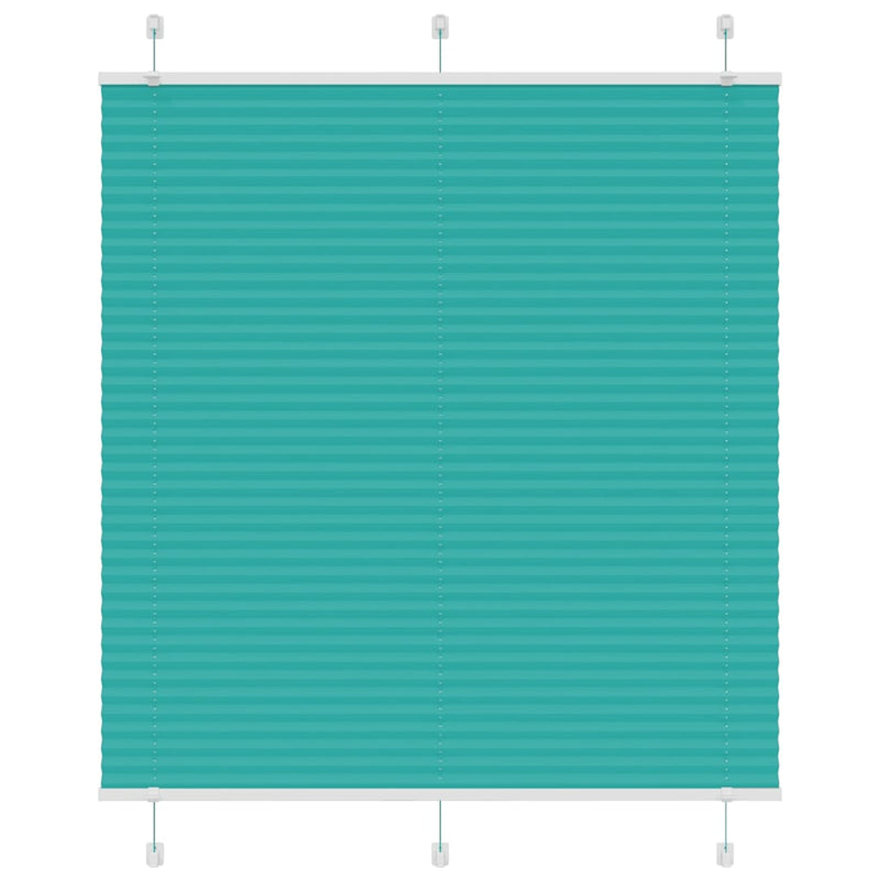 Vidaxl plissé rolgordijn 120x100cm stofbreedte 119,4cm petrol groen
