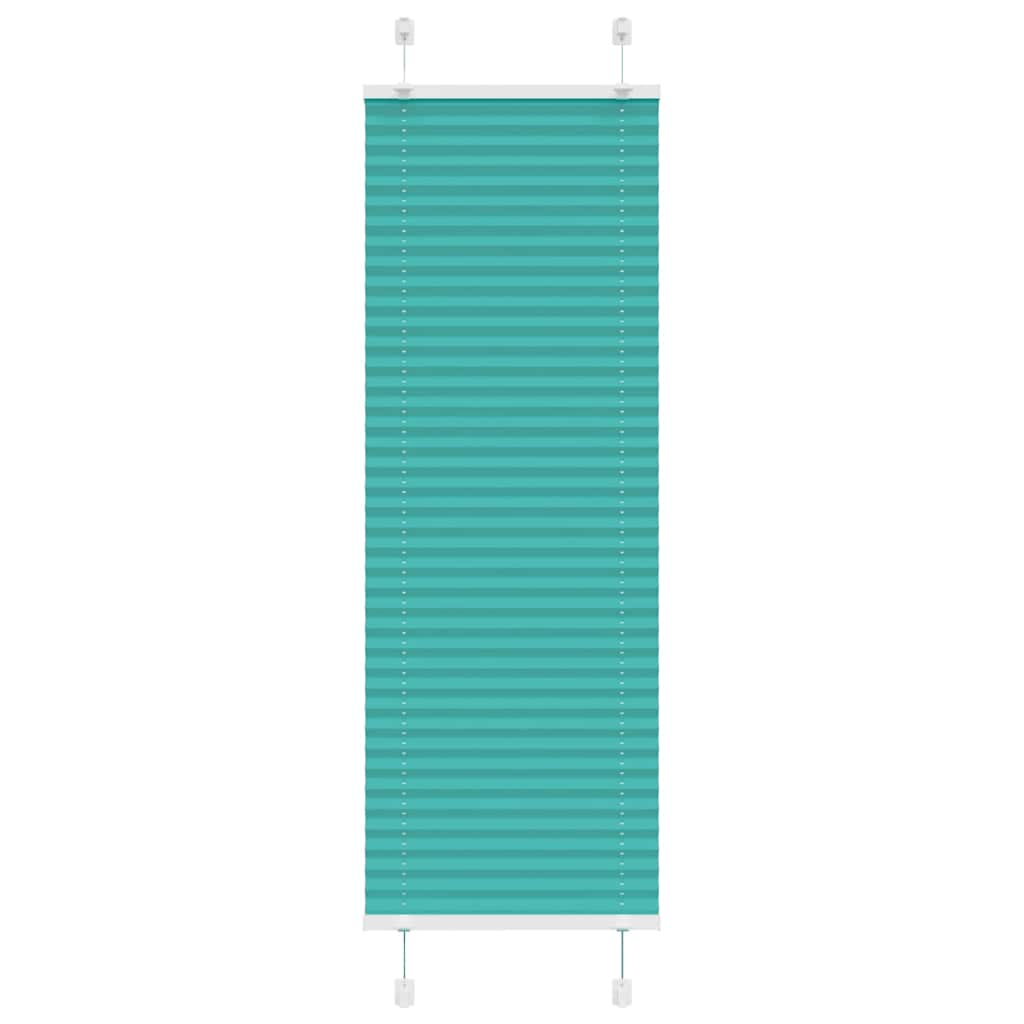 Tenda a rullo plissettata Vidaxx 45x150 cm larghezza tessuto 44,4 cm verde petrolio