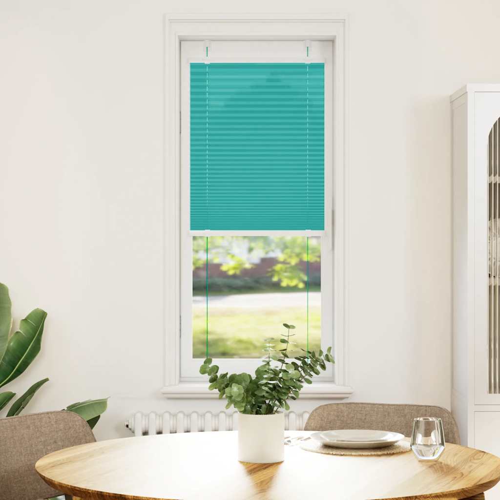 Tenda a rullo plissettata Vidaxx 45x150 cm larghezza tessuto 44,4 cm verde petrolio