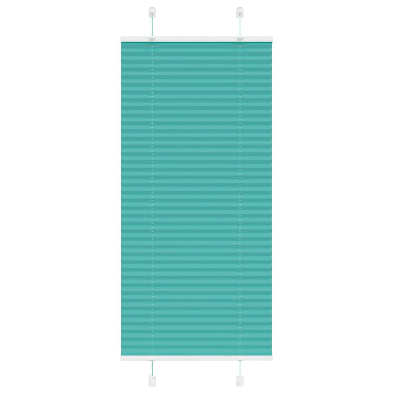 Vidaxl plissé rolgordijn 65x150 cm stofbreedte 64,4 cm petrol groen