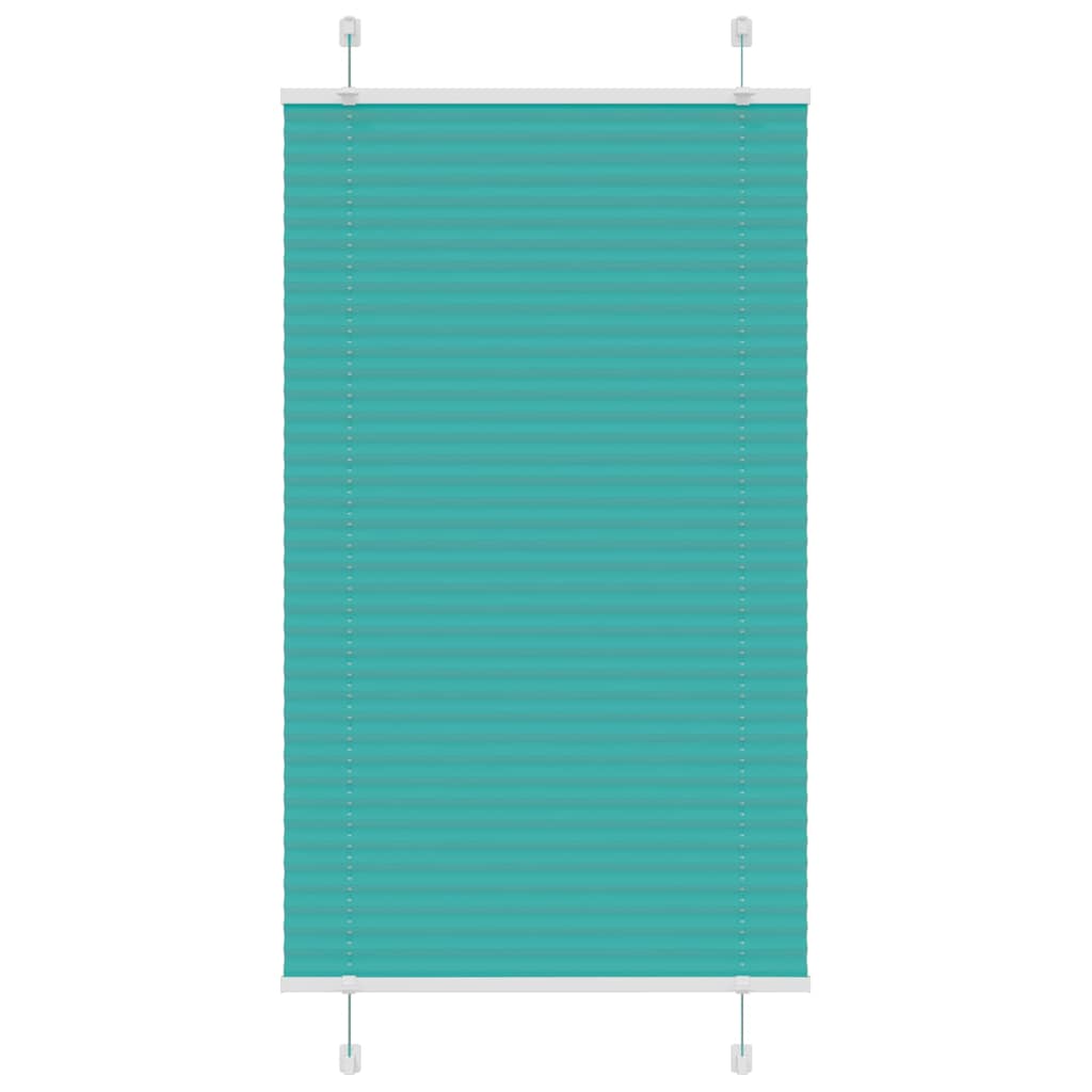 Tenda a rullo plissettata Vidaxx 75x150 cm larghezza tessuto 74,4 cm verde petrolio