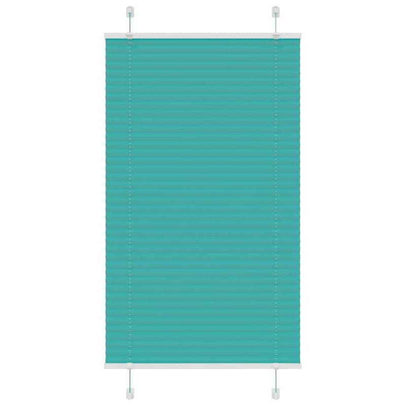 Vidaxl plissé rolgordijn 75x150 cm stofbreedte 74,4 cm petrol groen