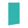 Vidaxl plissé rolgordijn 80x150 cm stofbreedte 79,4 cm petrol groen
