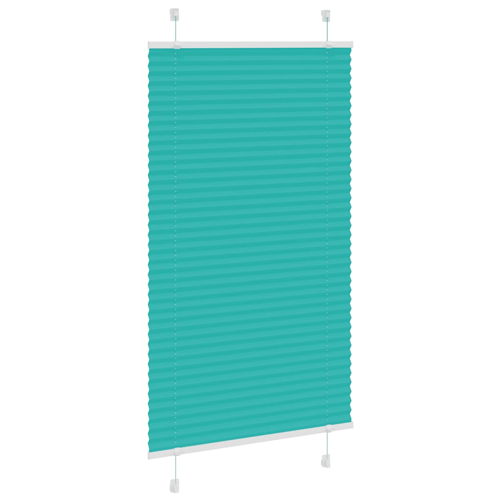 Vidaxx estor enrollable plisado 80x150 cm ancho de tela 79,4 cm verde petróleo