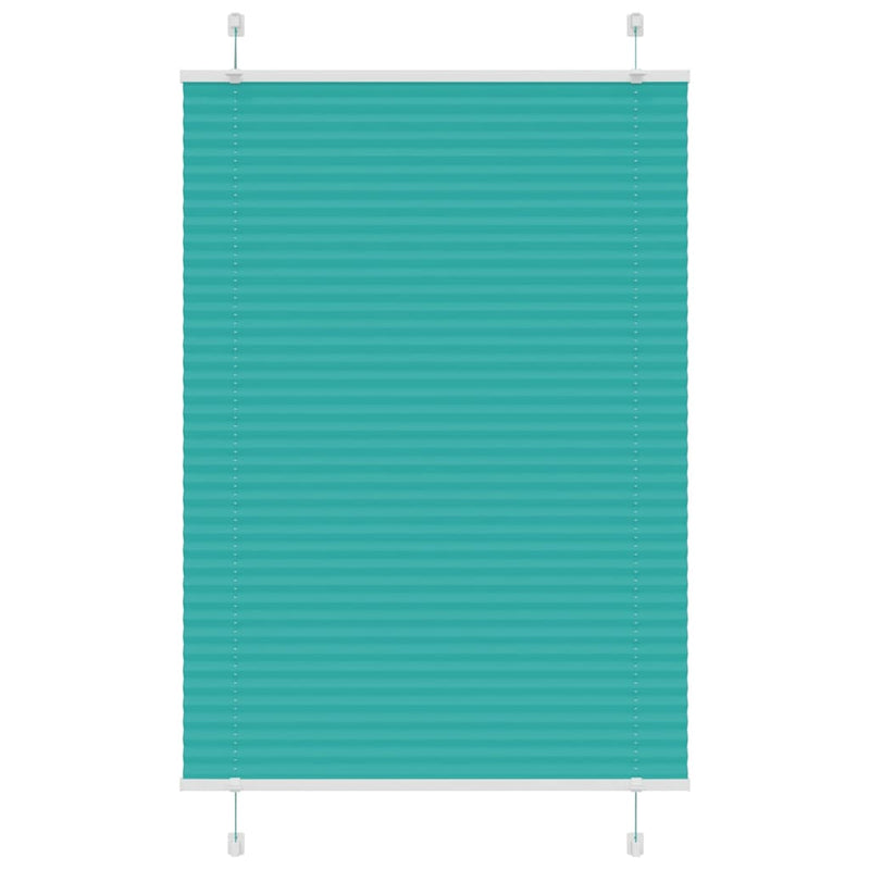 Vidaxl plissé rolgordijn 95x150 cm stofbreedte 94,4 cm petrol groen