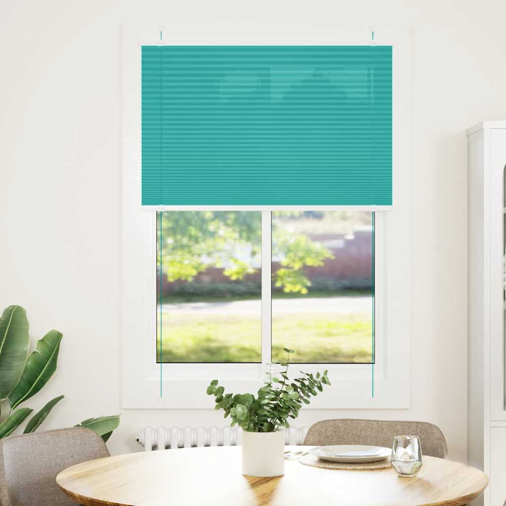 Tenda a rullo plissettata Vidaxx 100x150 cm larghezza tessuto 99,4 cm verde petrolio