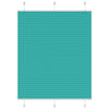 Vidaxl plissé rolgordijn 110x150cm stofbreedte 109,4cm petrol groen