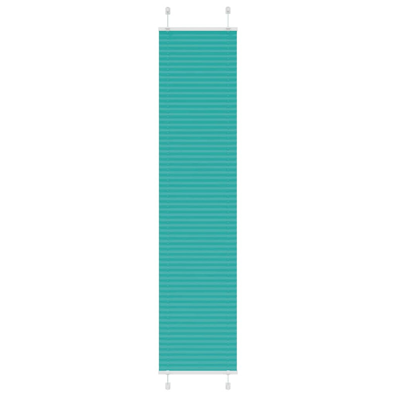 Vidaxl plissé rolgordijn 40x200 cm stofbreedte 39,4 cm petrol groen