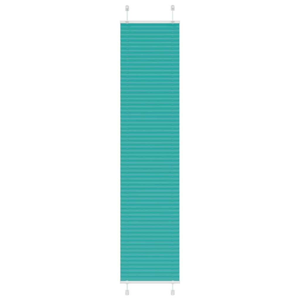 Vidaxx estor enrollable plisado 45x200 cm ancho de tela 44,4 cm verde petróleo