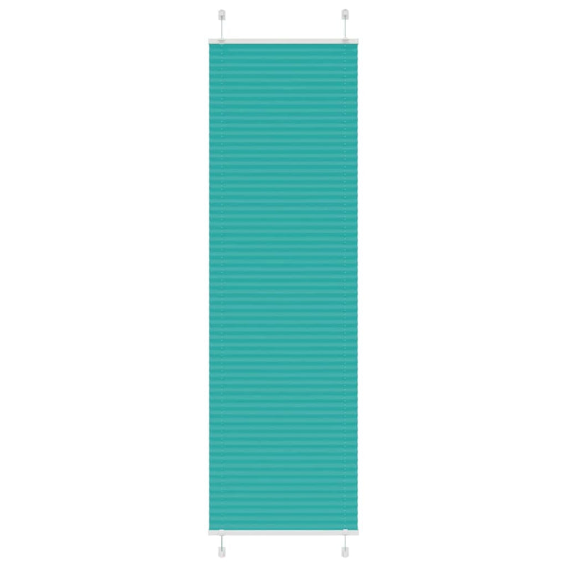 Vidaxl plissé rolgordijn 55x200 cm stofbreedte 54,4 cm petrol groen