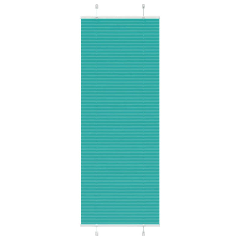 Vidaxl plissé rolgordijn 70x200 cm stofbreedte 69,4 cm petrol groen