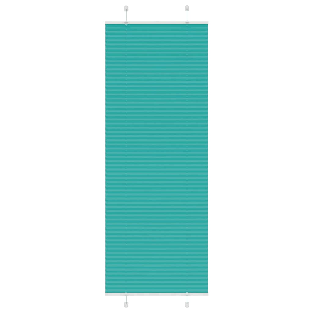 Tenda a rullo plissettata Vidaxx 75x200 cm larghezza tessuto 74,4 cm verde petrolio