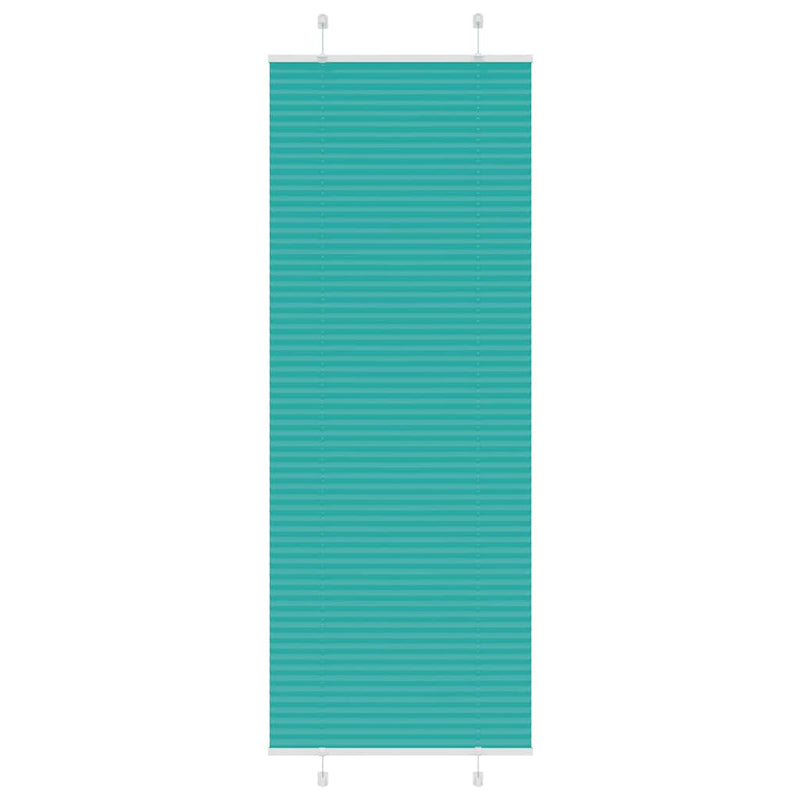 Vidaxl plissé rolgordijn 80x200 cm stofbreedte 79,4 cm petrol groen