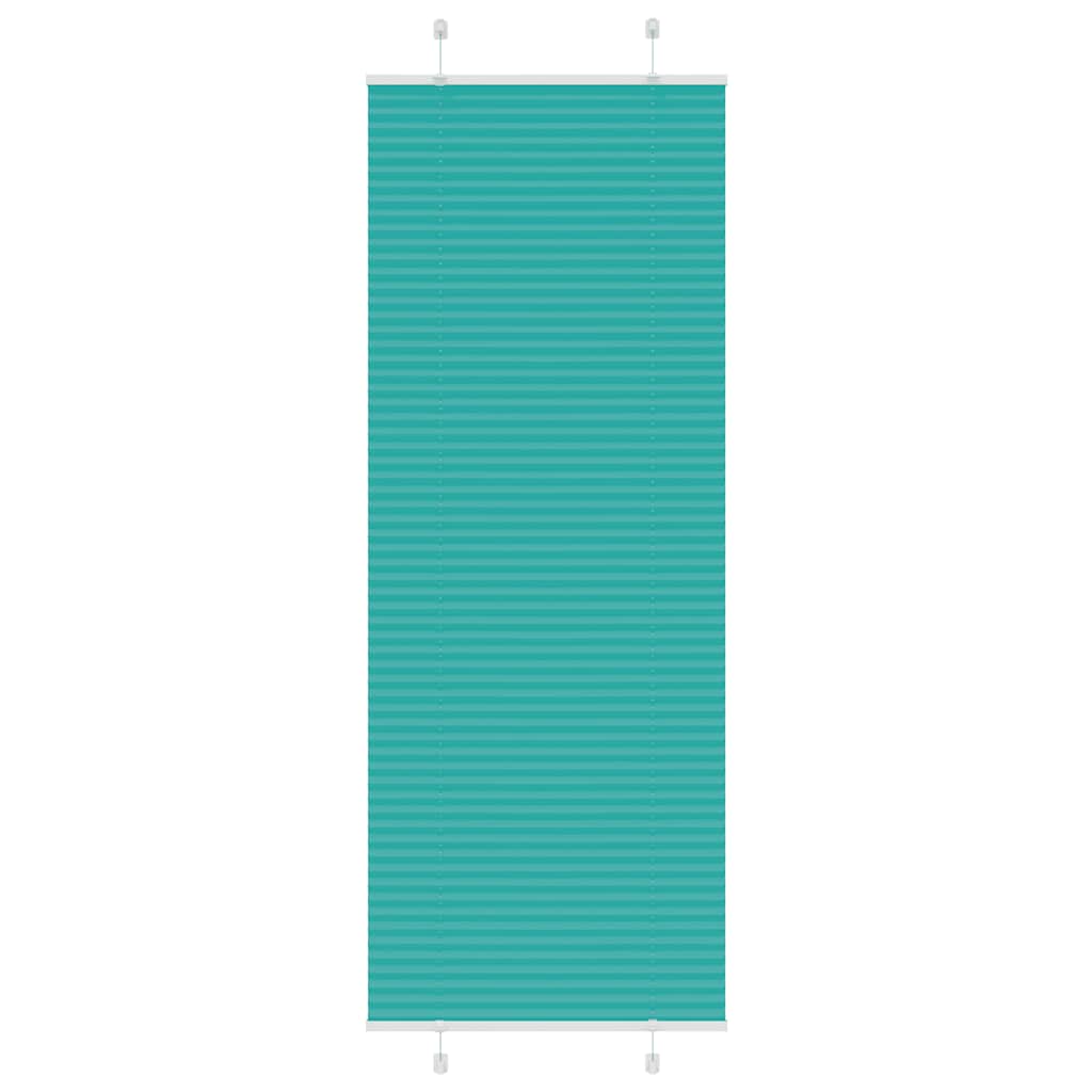 Tenda a rullo plissettata Vidaxx 80x200 cm larghezza tessuto 79,4 cm verde petrolio