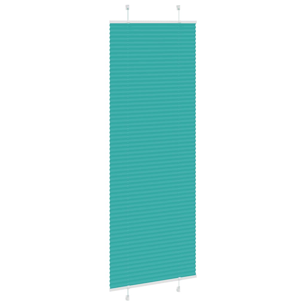 Tenda a rullo plissettata Vidaxx 80x200 cm larghezza tessuto 79,4 cm verde petrolio