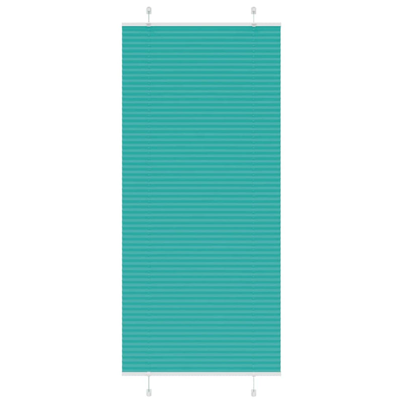 Vidaxl plissé rolgordijn 90x200 cm stofbreedte 89,4 cm petrol groen