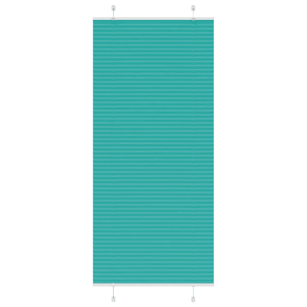 Tenda a rullo plissettata Vidaxx 90x200 cm larghezza tessuto 89,4 cm verde petrolio