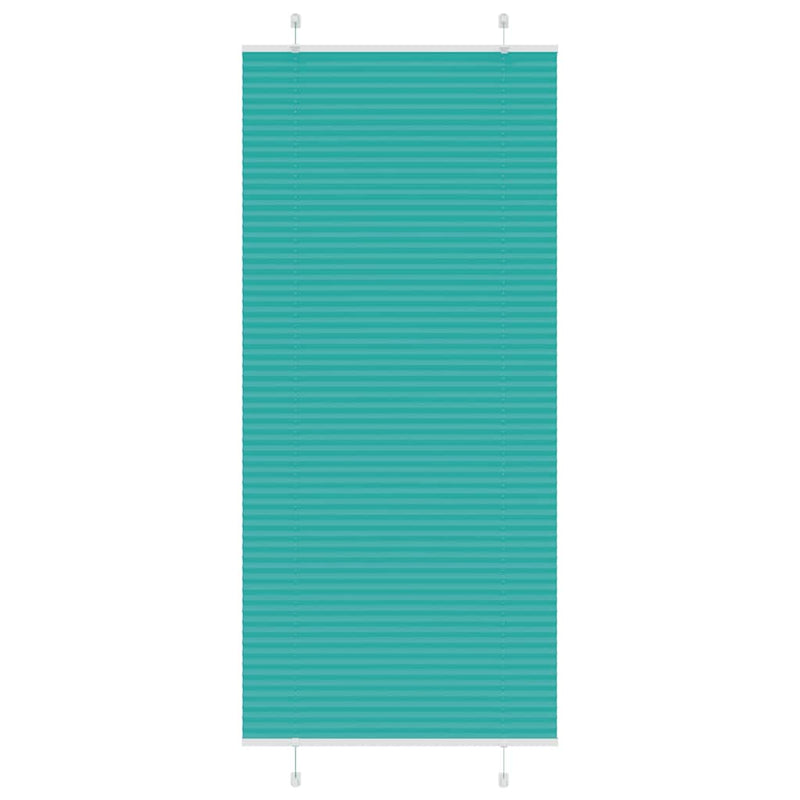 Vidaxl plissé rolgordijn 95x200 cm stofbreedte 94,4 cm petrol groen