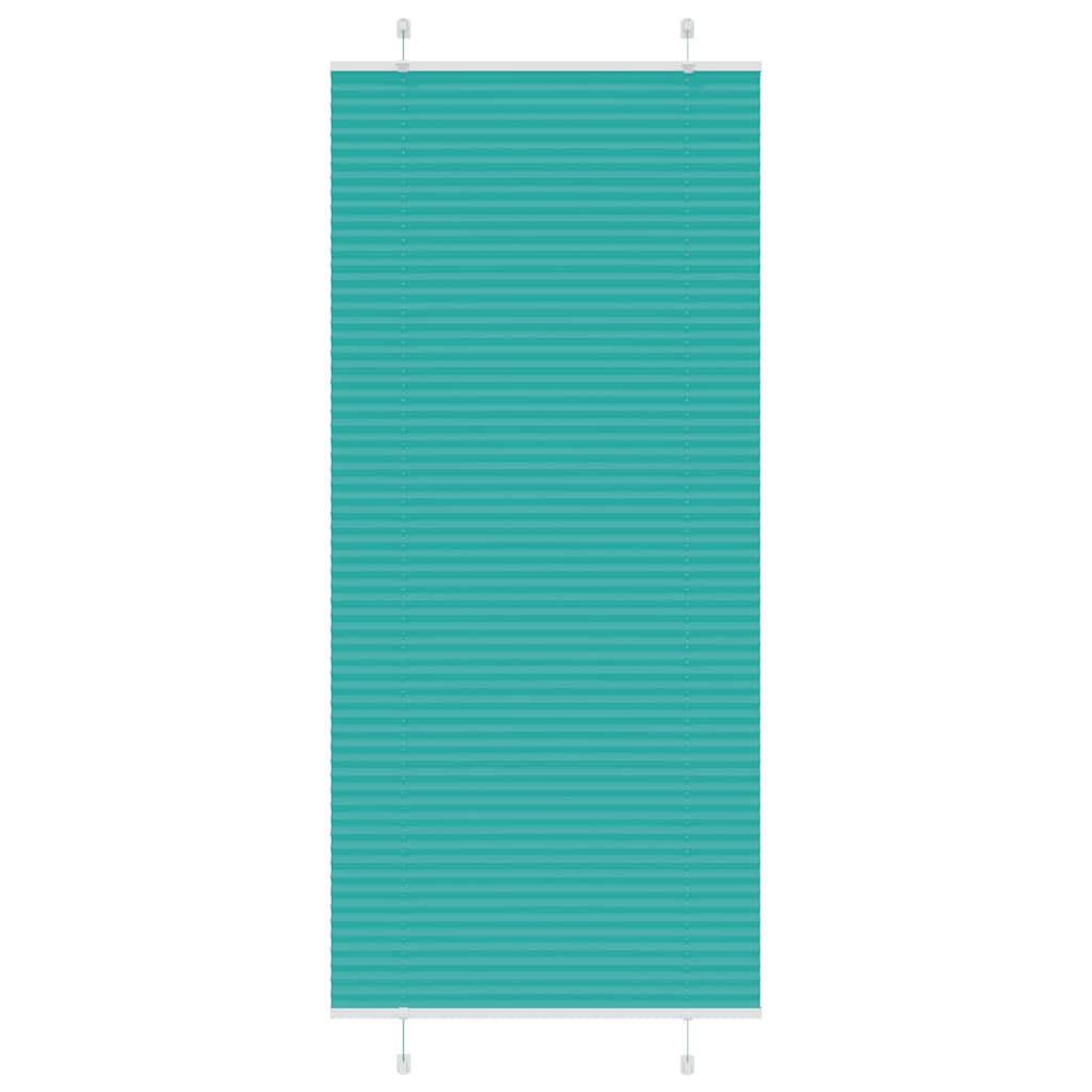 Tenda a rullo plissettata Vidaxx 95x200 cm larghezza tessuto 94,4 cm verde petrolio