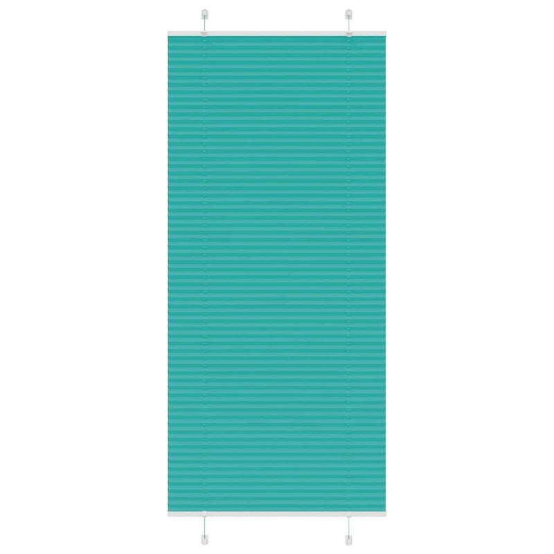 Vidaxl plissé rolgordijn 100x200 cm stofbreedte 99,4cm petrol groen