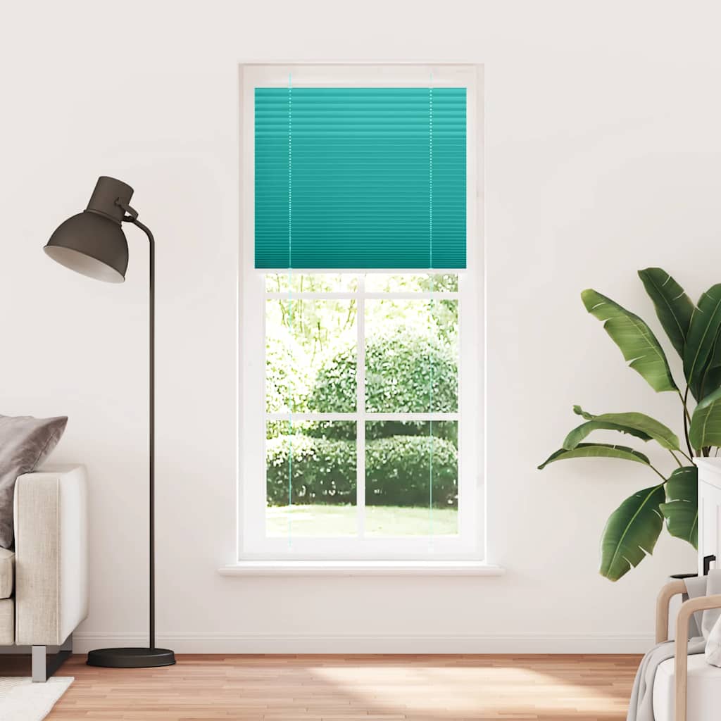 Tenda a rullo plissettata Vidaxx 100x200 cm larghezza tessuto 99,4 cm verde petrolio