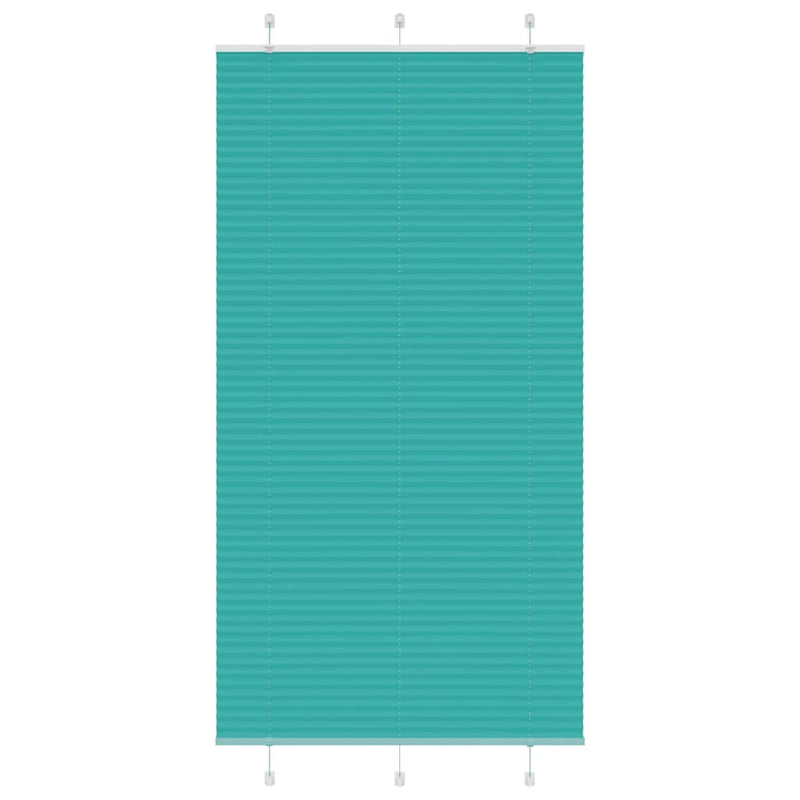 Vidaxl plissé rolgordijn 105x200cm stofbreedte 104,4cm petrol groen