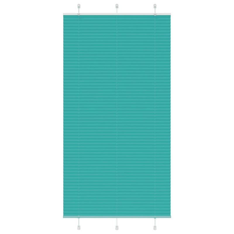 Vidaxl plissé rolgordijn 110x200cm stofbreedte 109,4cm petrol groen