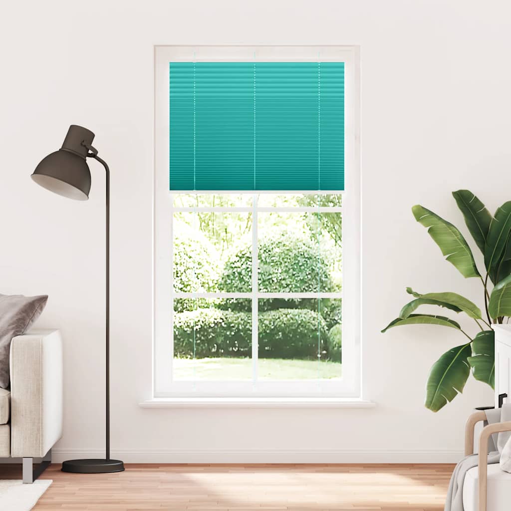 Tenda a rullo plissettata Vidaxx 110x200 cm larghezza tessuto 109,4 cm verde petrolio