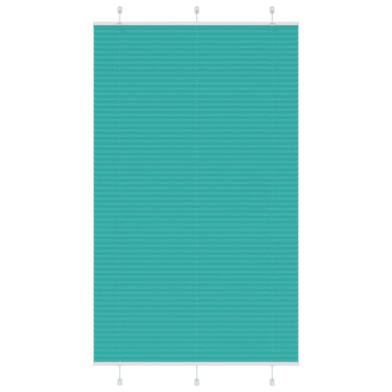 Vidaxl plissé rolgordijn 115x200cm stofbreedte 114,4cm petrol groen