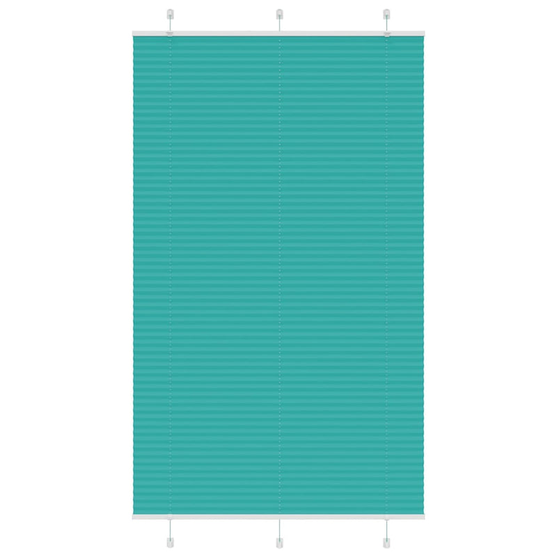 Vidaxl plissé rolgordijn 120x200cm stofbreedte 119,4cm petrol groen