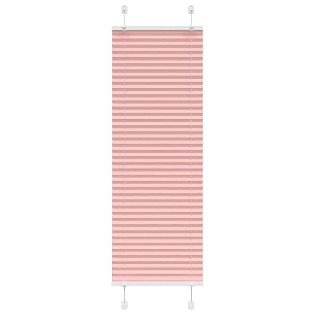 Tenda a rullo plissettata Vidaxx 45x100 cm larghezza tessuto 44,4 cm poliestere rosa