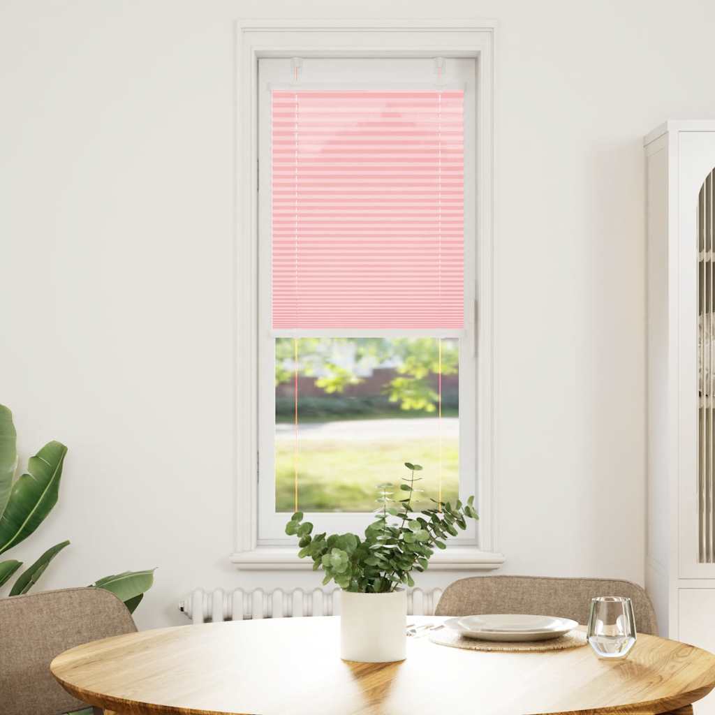 Tenda a rullo plissettata Vidaxx 45x100 cm larghezza tessuto 44,4 cm poliestere rosa