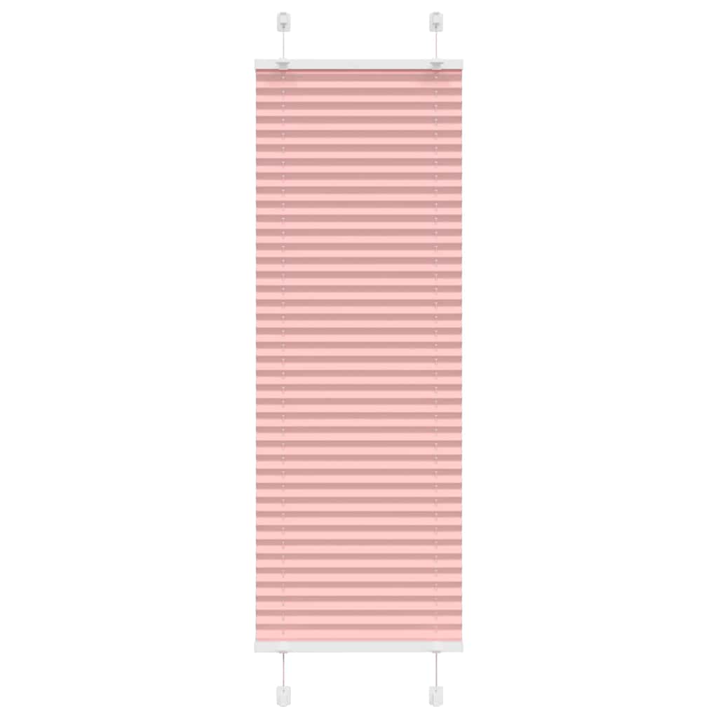 Tenda a rullo plissettata Vidaxx 50x100 cm larghezza tessuto 49,4 cm poliestere rosa
