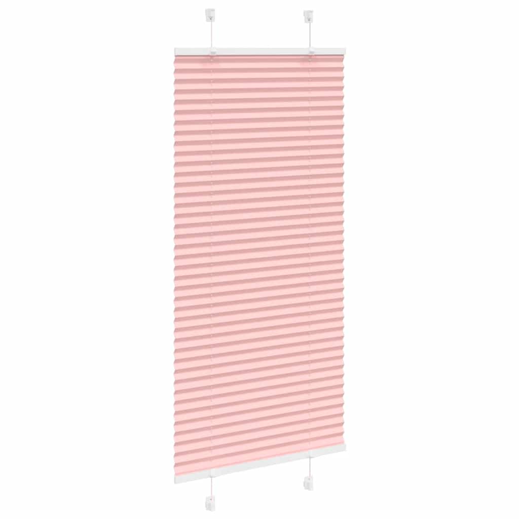 Tenda a rullo plissettata Vidaxx 60x100 cm larghezza tessuto 59,4 cm poliestere rosa