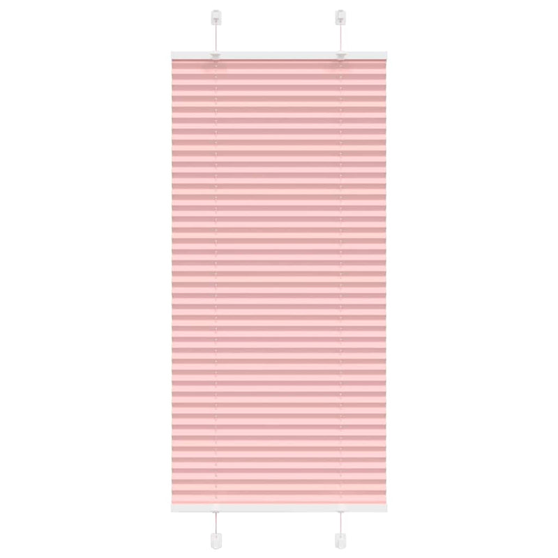 Vidaxl plissé rolgordijn 65x100 cm stofbreedte 64,4 cm polyester roze