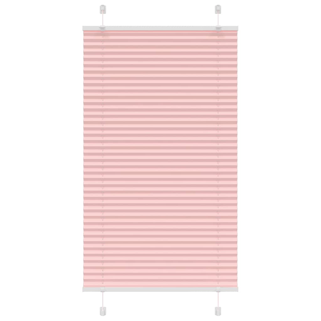Tenda a rullo plissettata Vidaxx 75x100 cm larghezza tessuto 74,4 cm poliestere rosa