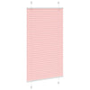 Vidaxl plissé rolgordijn 75x100 cm stofbreedte 74,4 cm polyester roze