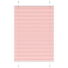 Vidaxl plissé rolgordijn 85x100 cm stofbreedte 84,4 cm polyester roze