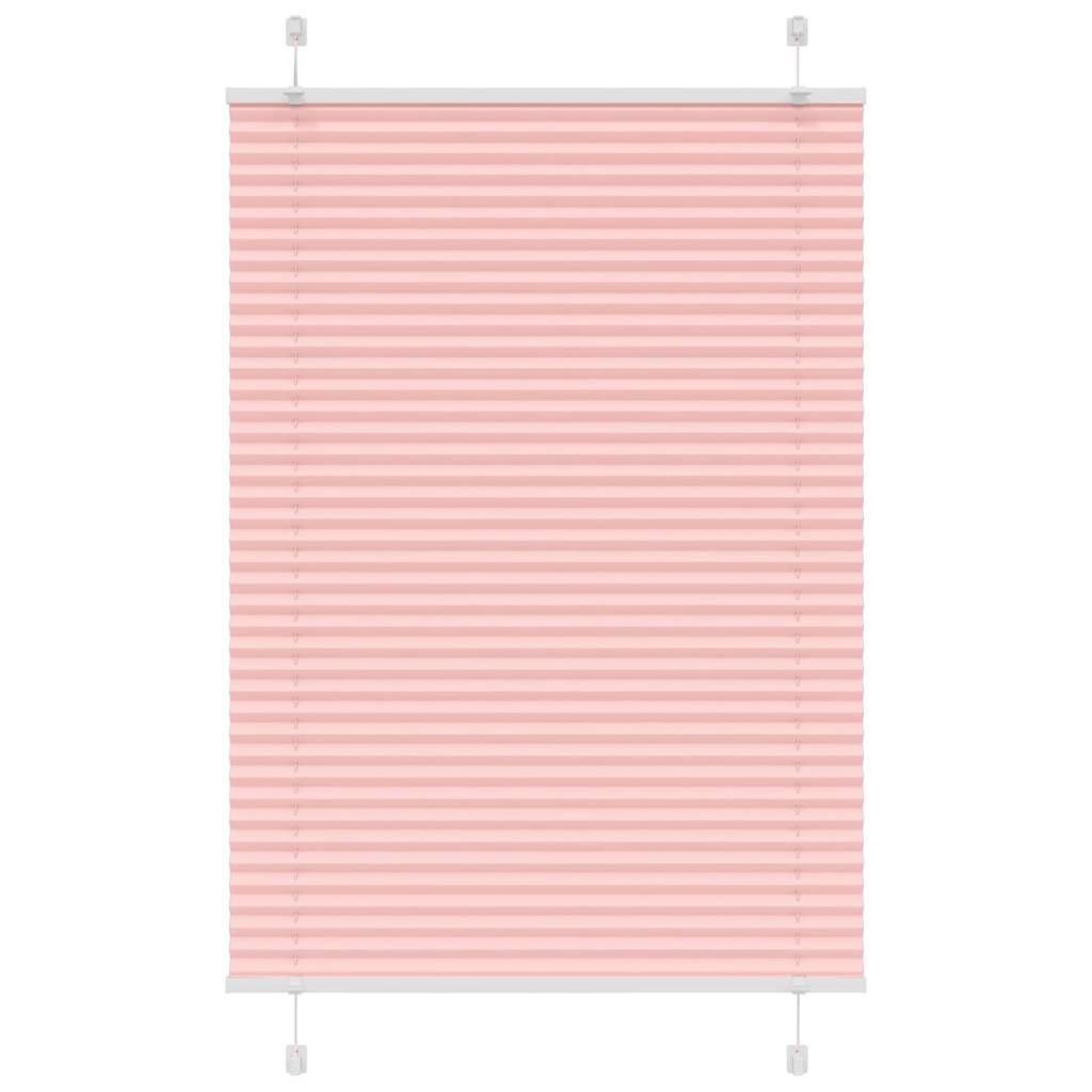 Vidaxx estor enrollable plisado 85x100 cm tela ancho 84,4 cm poliéster rosa