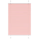 Vidaxx estor enrollable plisado 85x100 cm tela ancho 84,4 cm poliéster rosa