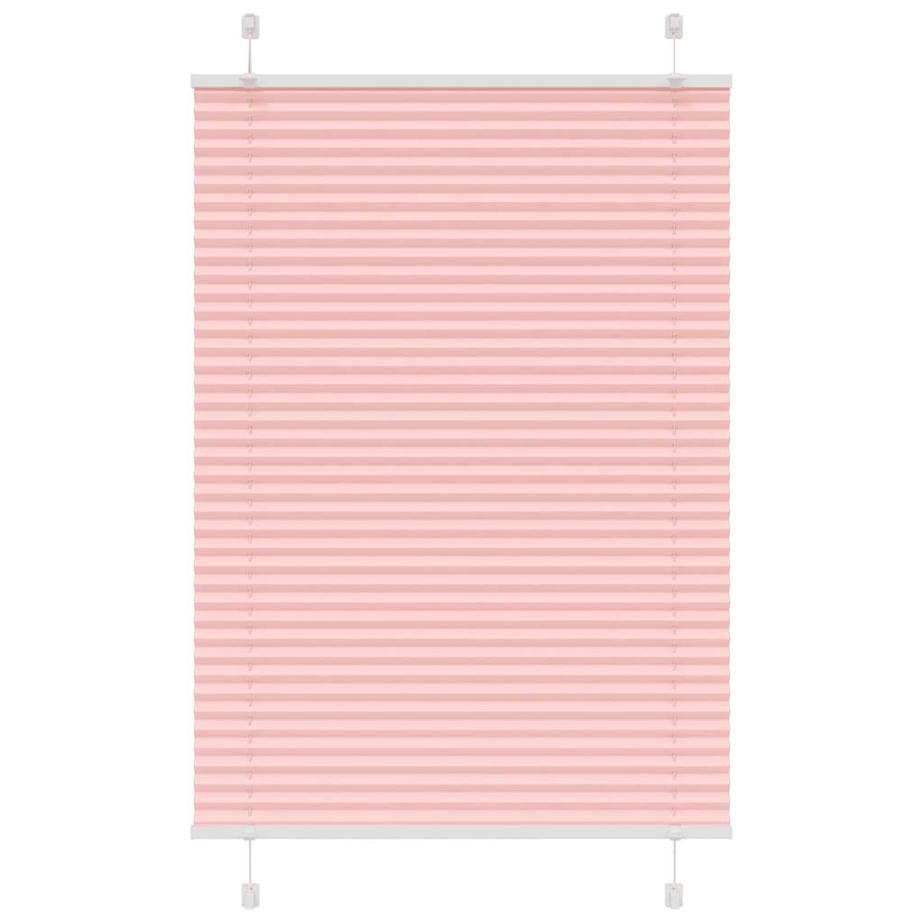 Tenda a rullo plissettata Vidaxx 90x100 cm larghezza tessuto 89,4 cm poliestere rosa