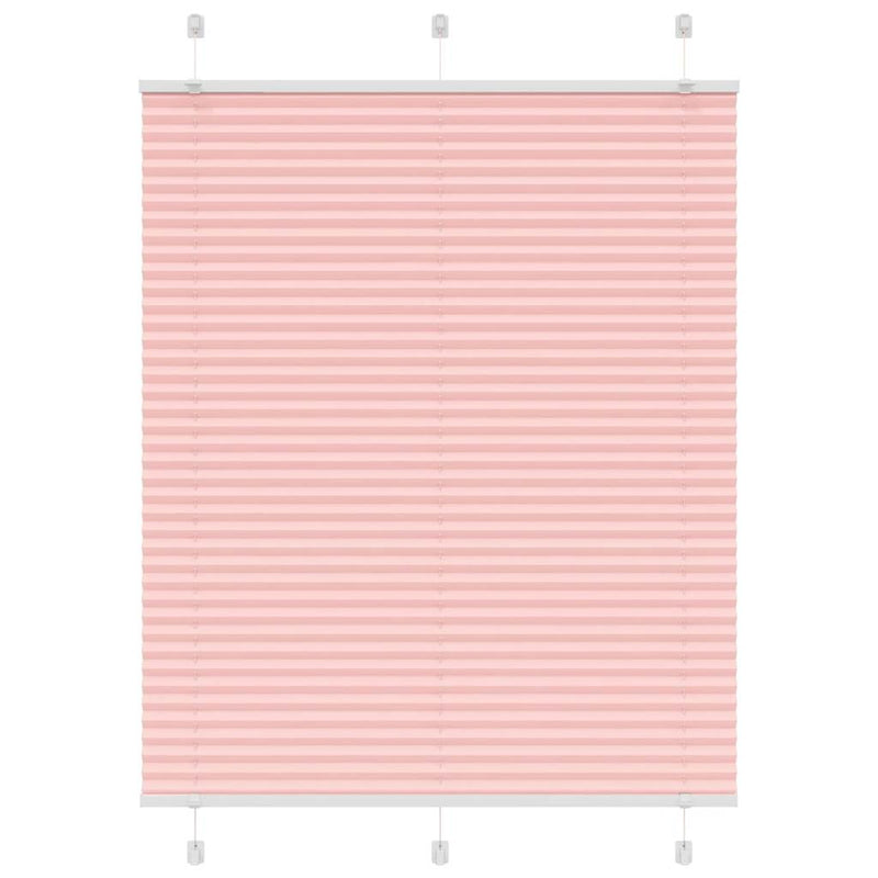 Vidaxl plissé rolgordijn 105x100cm stofbreedte 104,4cm polyester roze