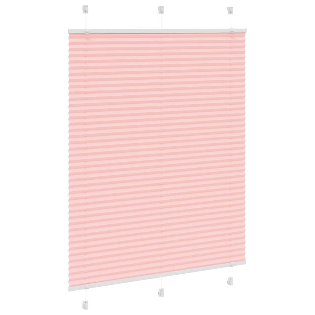 Tenda a rullo plissettata Vidaxx 105x100 cm larghezza tessuto 104,4 cm poliestere rosa