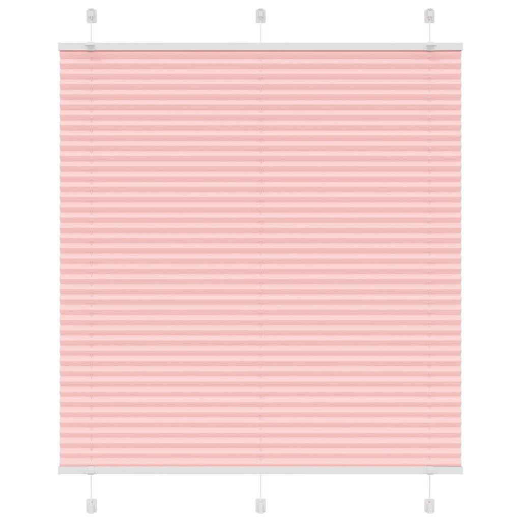 Vidaxl plissé rolgordijn 115x100cm stofbreedte 114,4cm polyester roze