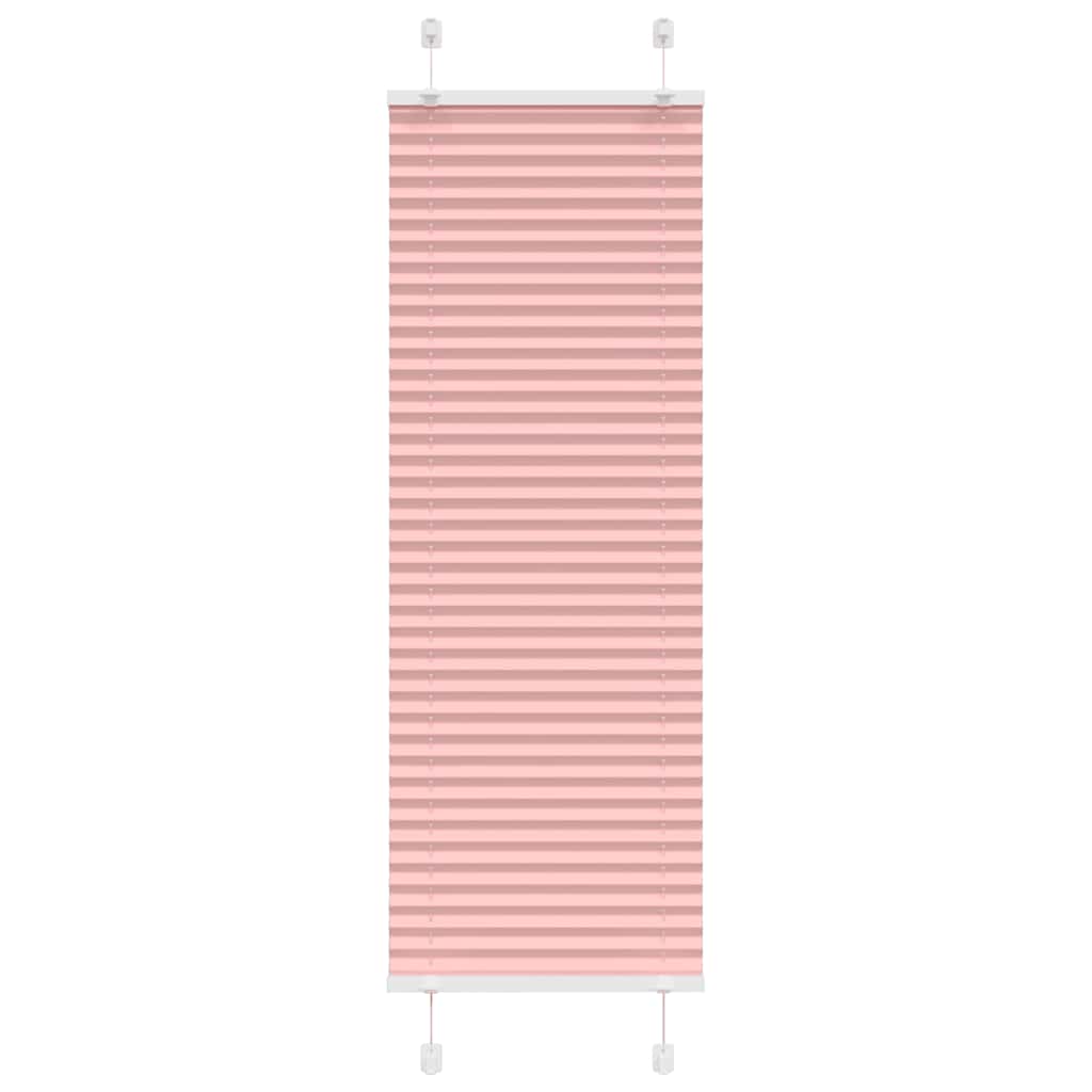 Vidaxx estor enrollable plisado 45x150 cm ancho de tela 44,4 cm poliéster rosa